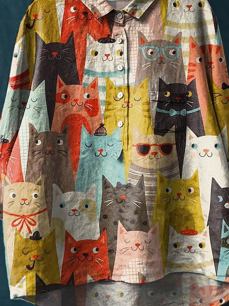 Harrington™ | Cat-themed art shirt