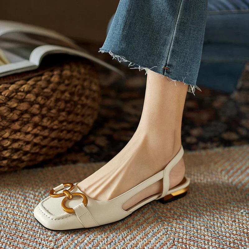 Riley - Elegant Orthopedic Square Heel Sandals