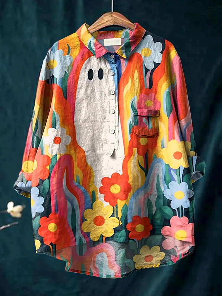 Harrington™ | Spooky plant art shirt