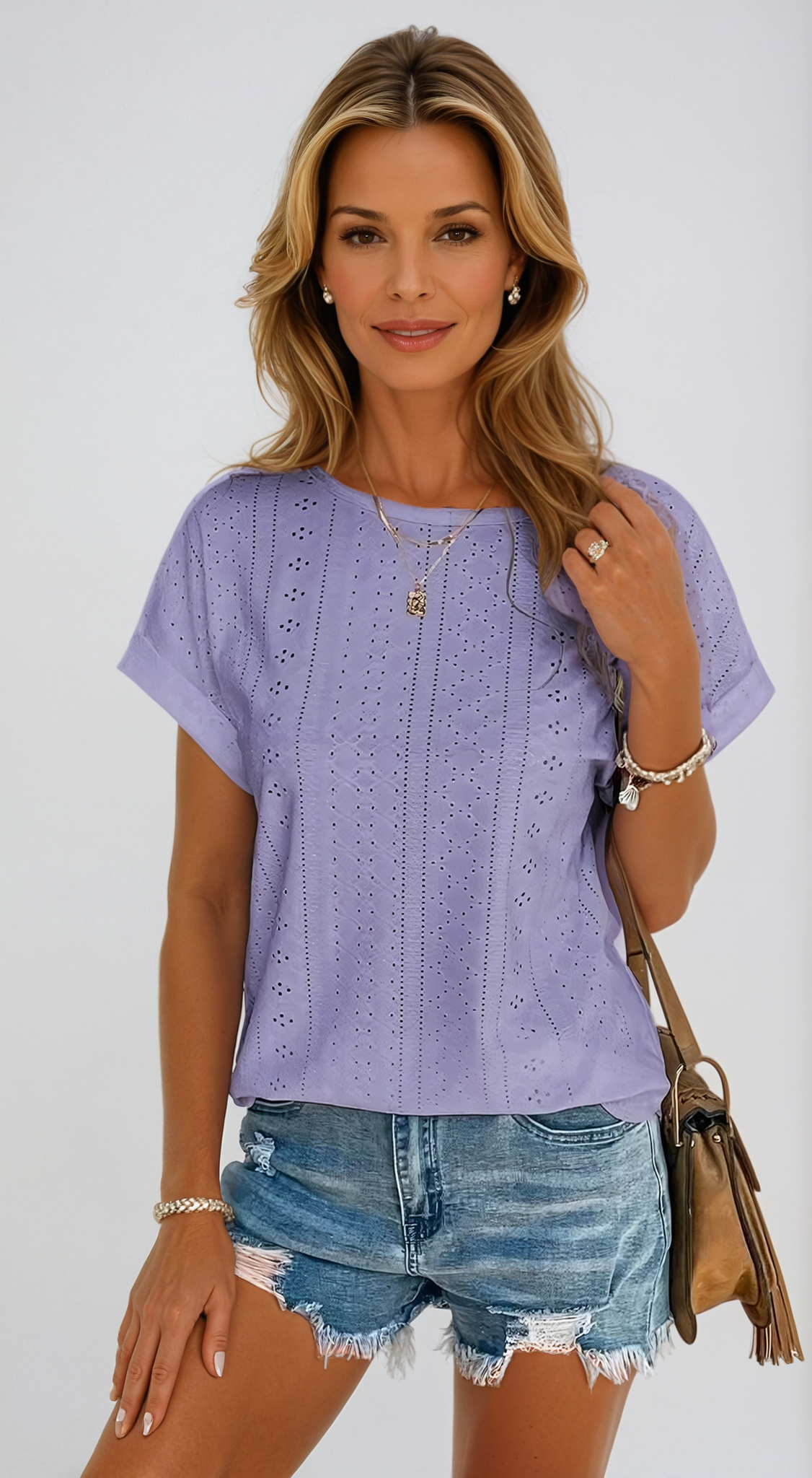 Harrington™ | Casual Eyelet Top