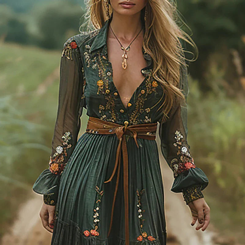 Harrington™ | Bohemian Floral Maxi Dress