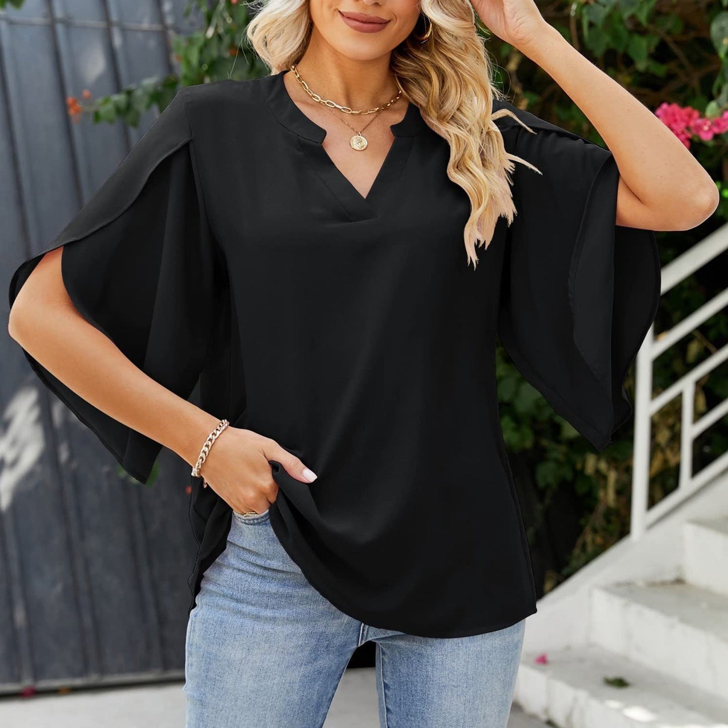 Harrington™ | Elegant V-Neck Top