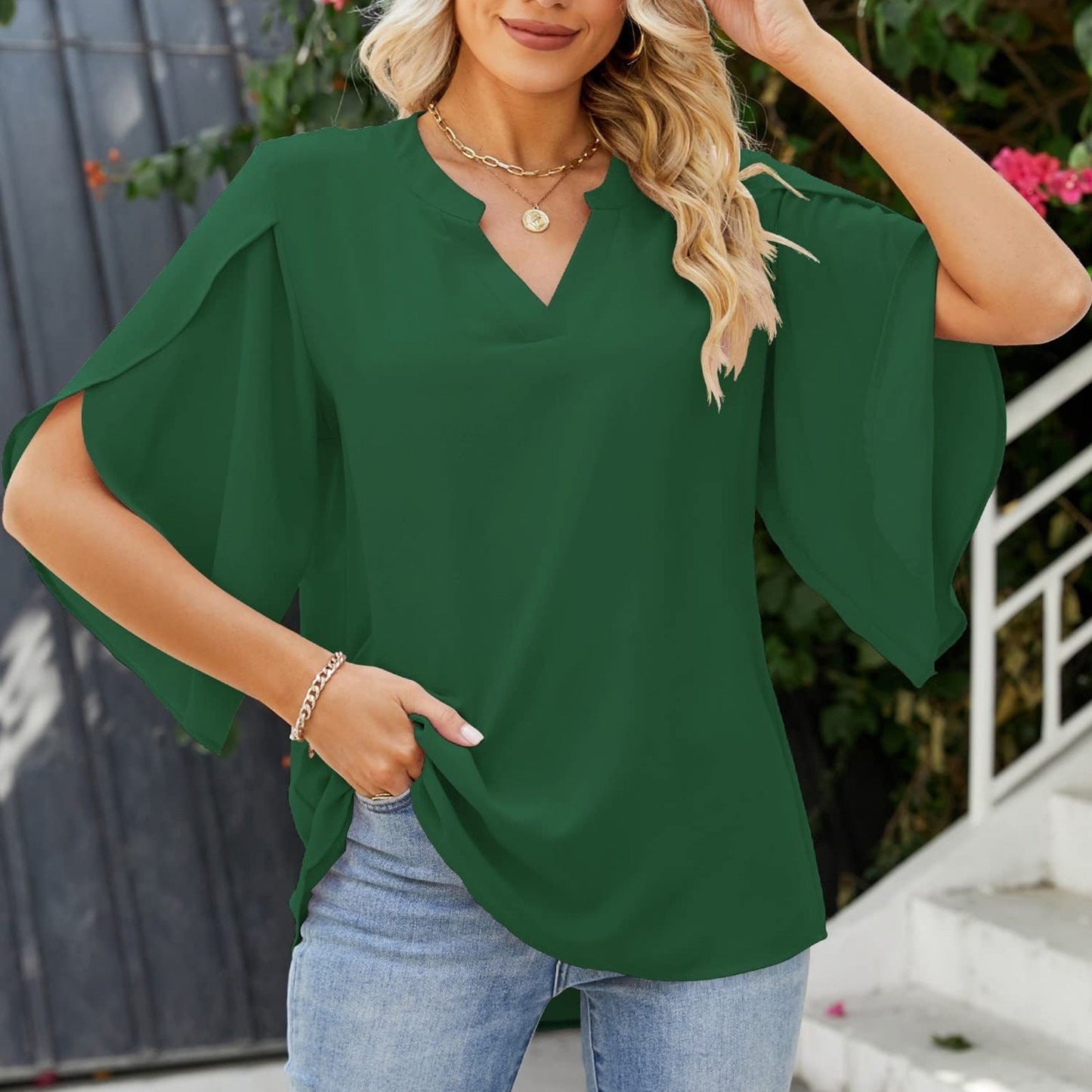 Harrington™ | Elegant V-Neck Top