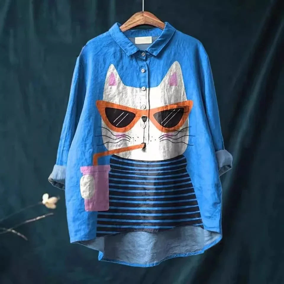 Harrington™ | Cat-themed art shirt