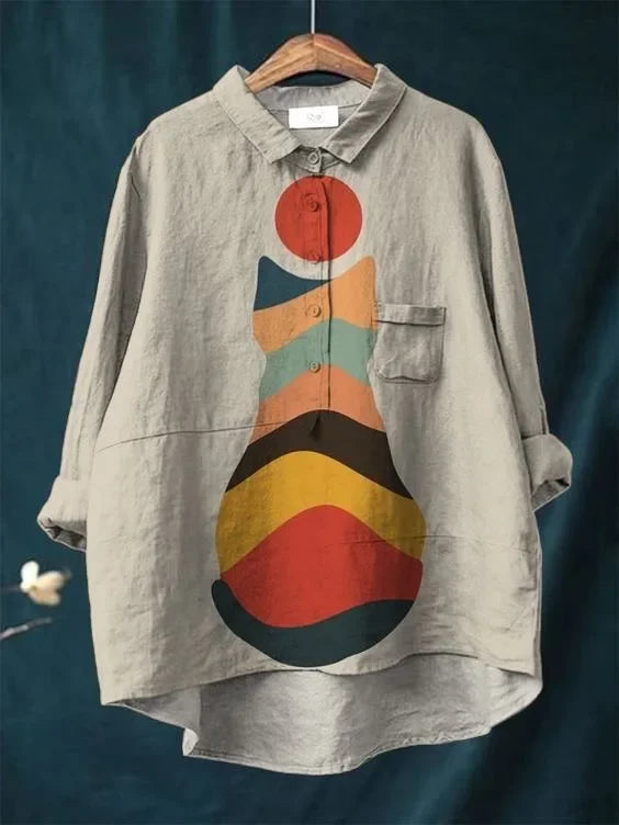 Harrington™ | Cat-themed art shirt