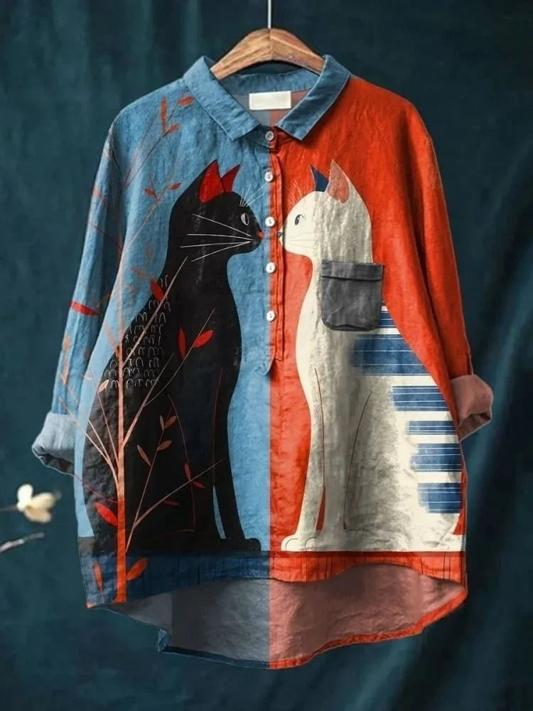 Harrington™ | Cat-themed art shirt