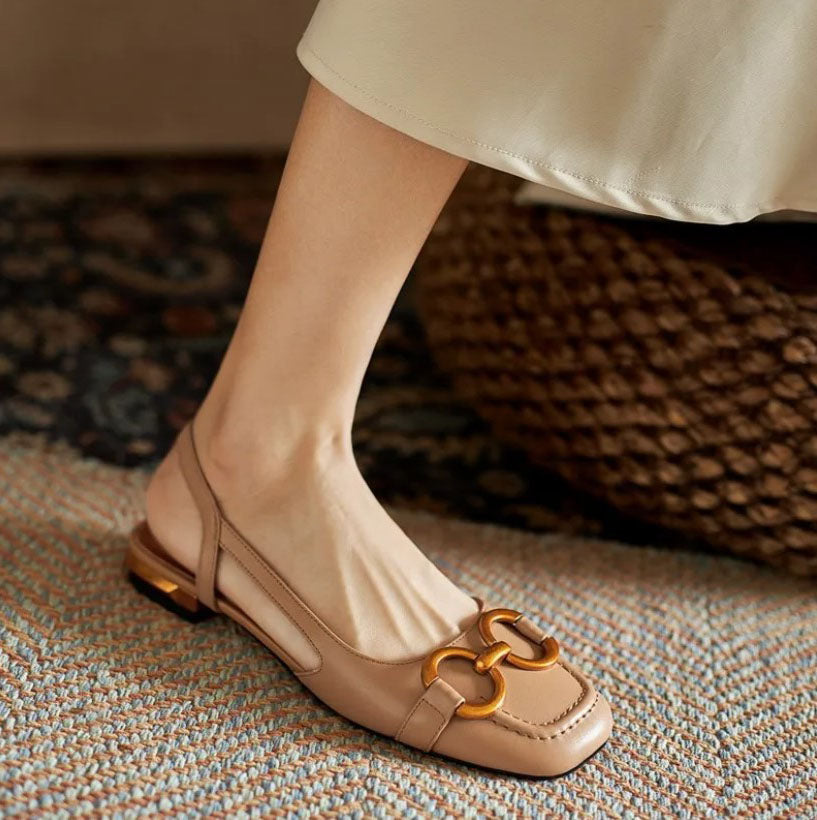 Riley - Elegant Orthopedic Square Heel Sandals