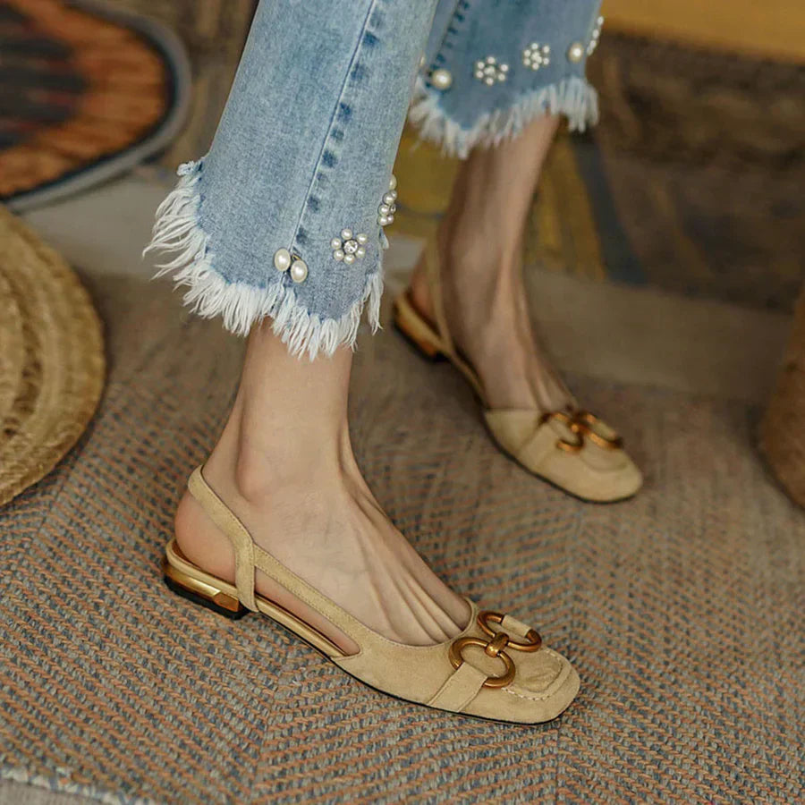 Riley - Elegant Orthopedic Square Heel Sandals