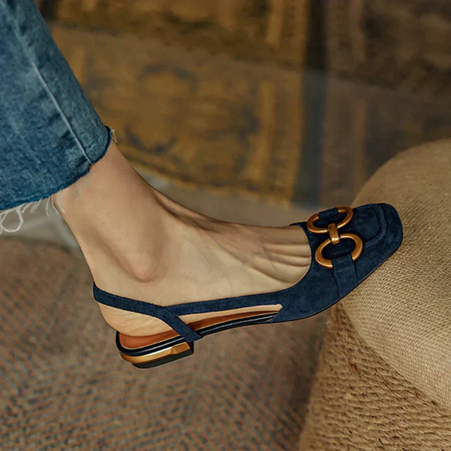 Riley - Elegant Orthopedic Square Heel Sandals
