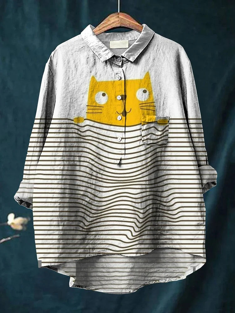Harrington™ | Cat-themed art shirt