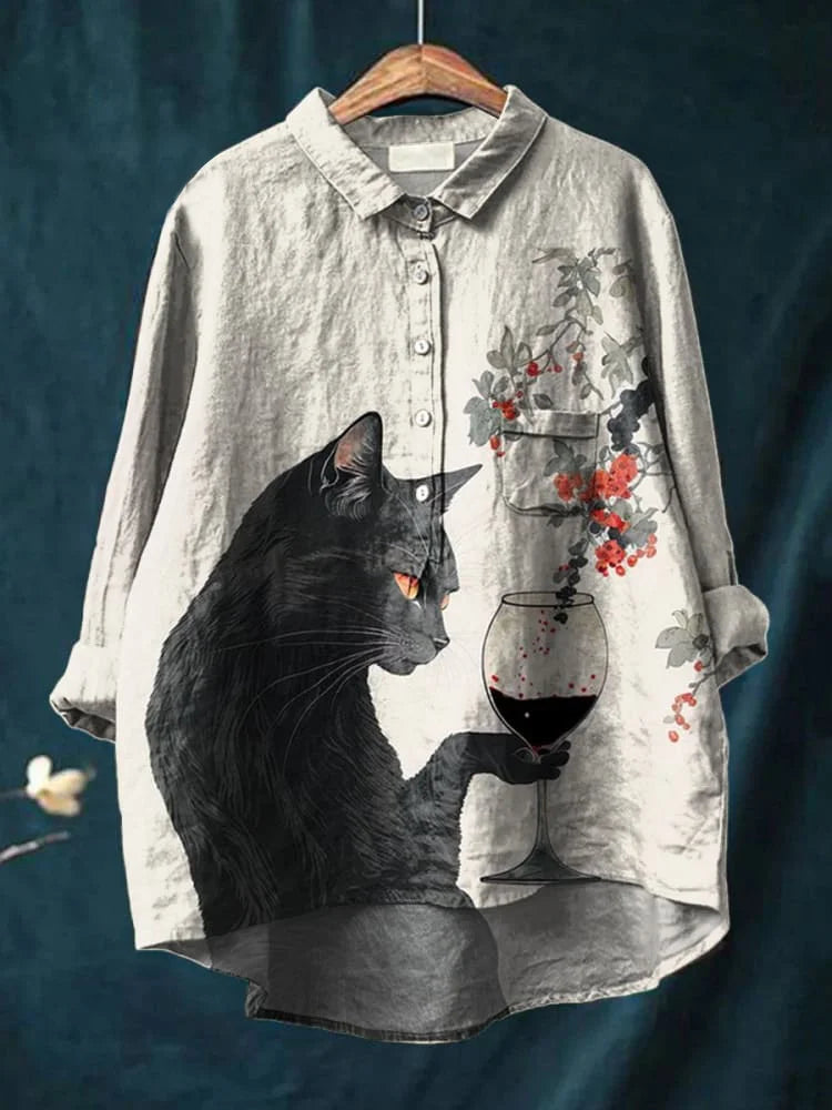 Harrington™ | Cat-themed art shirt