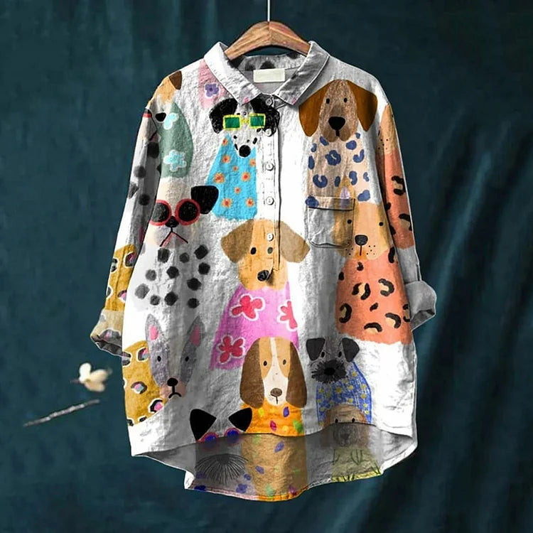 Harrington™ | Dog-themed art shirt