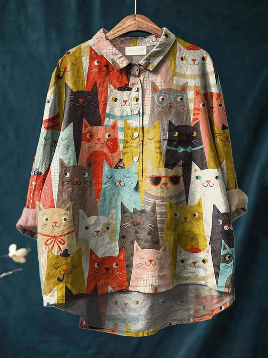 Harrington™ | Cat-themed art shirt