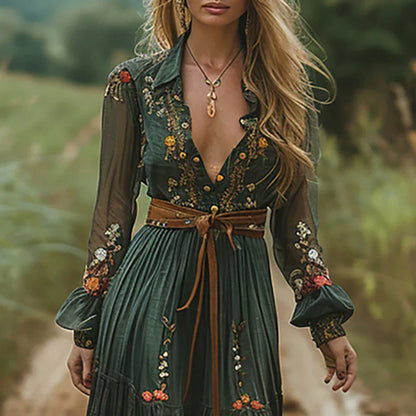 Harrington™ | Bohemian Floral Maxi Dress