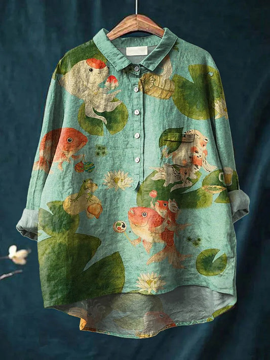 Harrington™ | Fish-themed art shirt