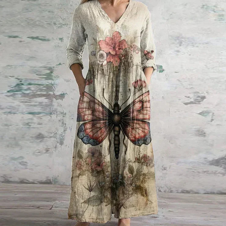 Harrington™ | Elegant Retro Maxi Dress