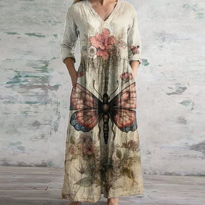 Harrington™ | Elegant Retro Maxi Dress