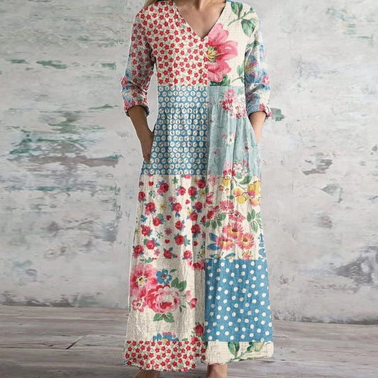 Harrington™ | Elegant Retro Maxi Dress