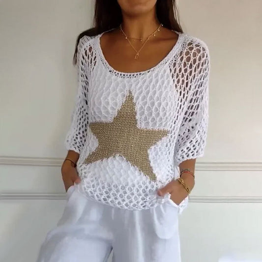Harrington™ | Starry Knit Top